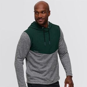 NWT Zero Restrictions Men's Golf Green & Gray Lightweight Jacket with Hood - M